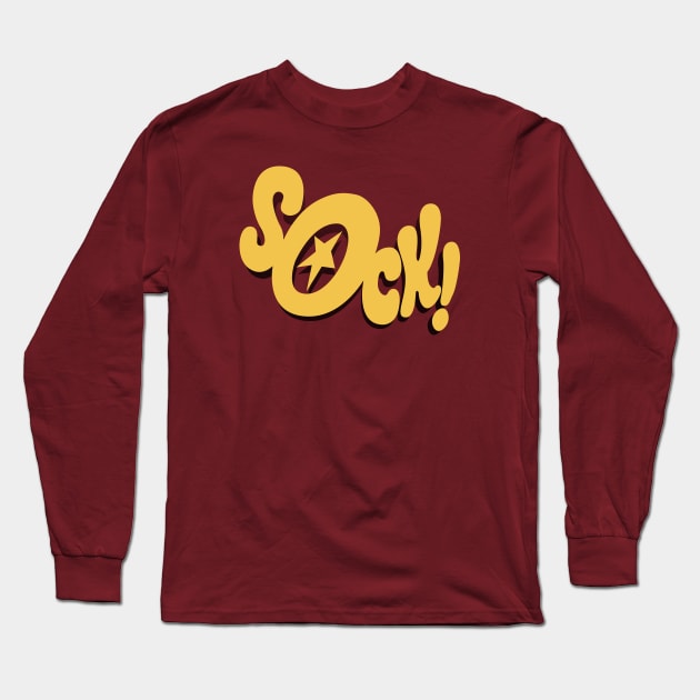 SOCK! Fighting Sounds Long Sleeve T-Shirt by deancoledesign